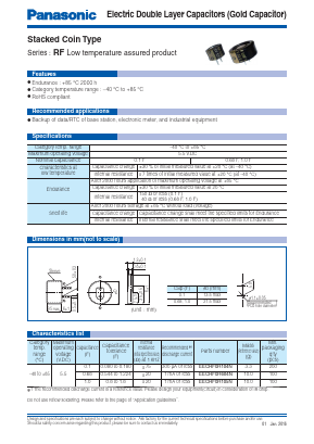 EECRF0H684N Datasheet PDF Panasonic Corporation