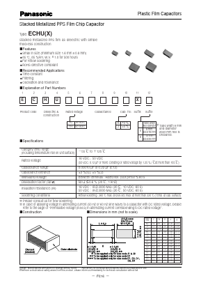 ECH-U1H101JX5 Datasheet PDF Panasonic Corporation