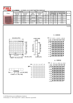 C-5880G Datasheet PDF Para Light Electronics