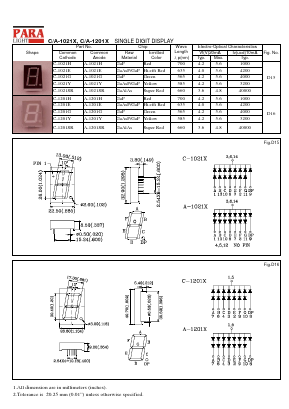C-1201SR_ Datasheet PDF Para Light Electronics