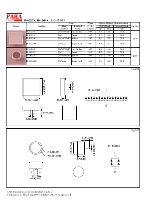 R-1804G Datasheet PDF Para Light Electronics