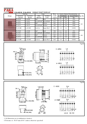 A-431H_ Datasheet PDF Para Light Electronics