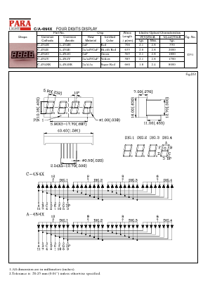 C-4N4E Datasheet PDF Para Light Electronics