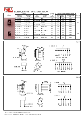 A-301G-11_ Datasheet PDF Para Light Electronics