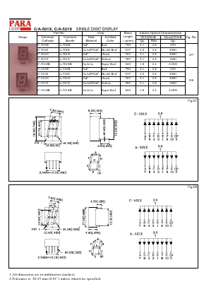 A-501H_ Datasheet PDF Para Light Electronics