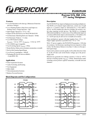 PS399ESE Datasheet PDF Pericom Semiconductor