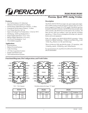 PS393CSE Datasheet PDF Pericom Semiconductor