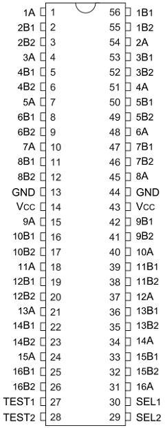 PI3B16233A Datasheet PDF Pericom Semiconductor