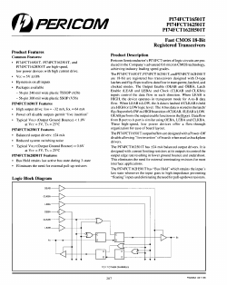PI74FCT16501T Datasheet PDF Pericom Semiconductor