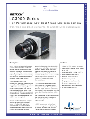 LC3022PGC-022 Datasheet PDF PerkinElmer Inc