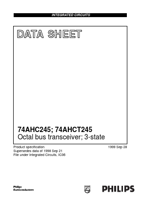 74AHCT245DB Datasheet PDF Philips Electronics