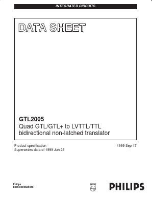 GTL2005PW Datasheet PDF Philips Electronics