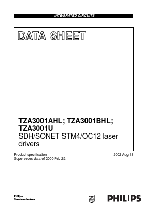 TZA3001BHL_C1 Datasheet PDF Philips Electronics