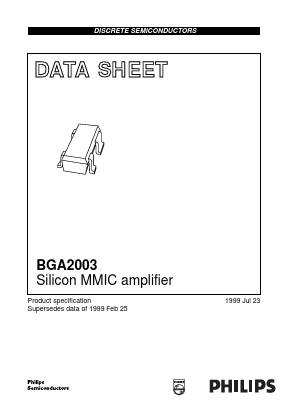 BGA2003 Datasheet PDF Philips Electronics