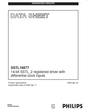 SSTL16877DGG Datasheet PDF Philips Electronics
