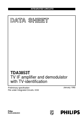 TDA3853T Datasheet PDF Philips Electronics