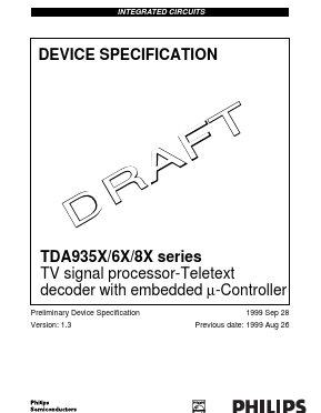 TDA938X Datasheet PDF Philips Electronics