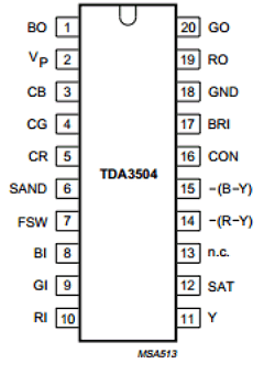 TDA3504 Datasheet PDF Philips Electronics