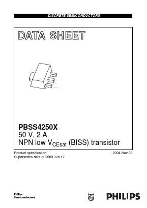 PBSS4250X Datasheet PDF Philips Electronics