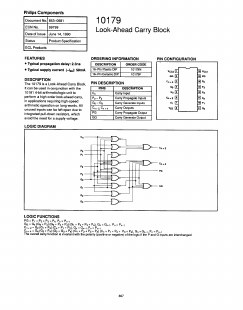10179F Datasheet PDF Philips Electronics
