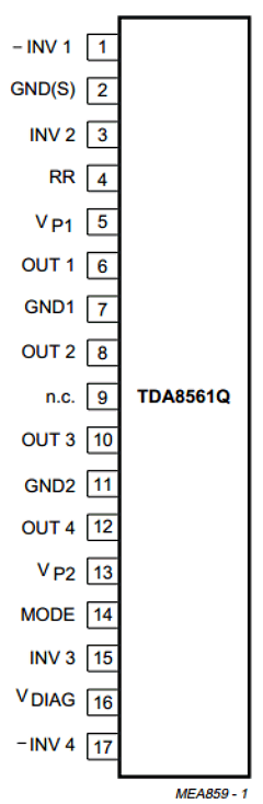 TDA8561Q/N1/S1 Datasheet PDF Philips Electronics
