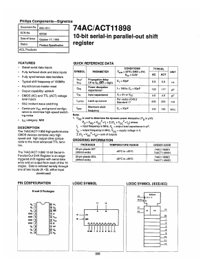 74ACT11898 Datasheet PDF Philips Electronics