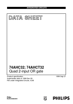 74AHCT32 Datasheet PDF Philips Electronics