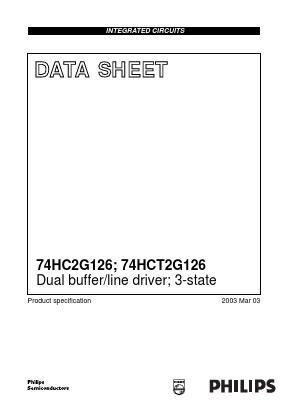 74HCT2G126DC Datasheet PDF Philips Electronics