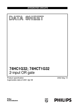 74HCT1G32GV Datasheet PDF Philips Electronics