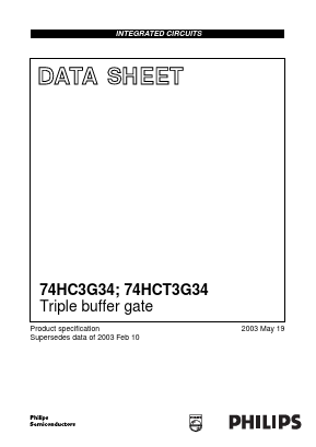 74HC3G34 Datasheet PDF Philips Electronics
