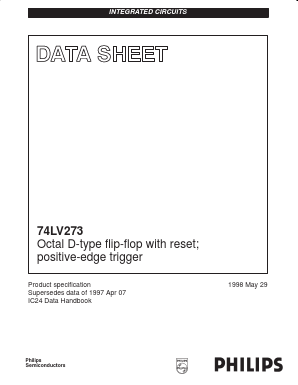 74LV273PW Datasheet PDF Philips Electronics