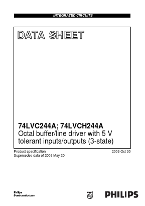 74LVC244ABQ Datasheet PDF Philips Electronics