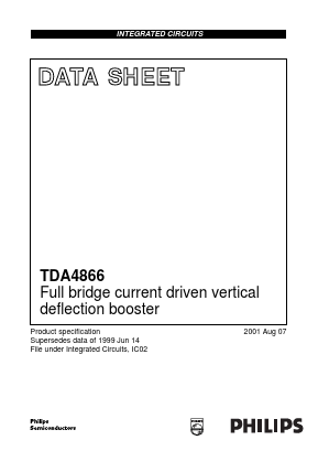 TDA4866J Datasheet PDF Philips Electronics