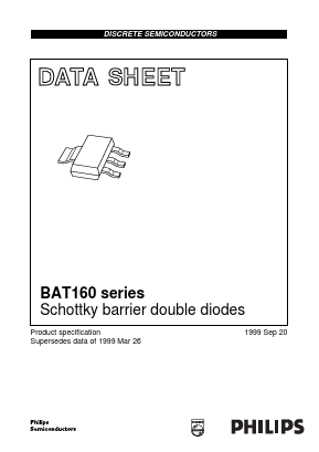 BAT160A Datasheet PDF Philips Electronics