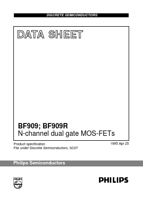 BF909R Datasheet PDF Philips Electronics