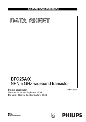 BFG25AX Datasheet PDF Philips Electronics