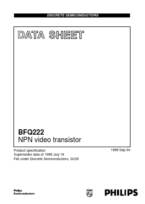 BFQ222 Datasheet PDF Philips Electronics