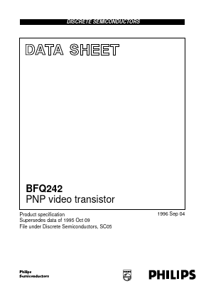 BFQ242 Datasheet PDF Philips Electronics