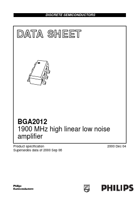 BGA2012 Datasheet PDF Philips Electronics