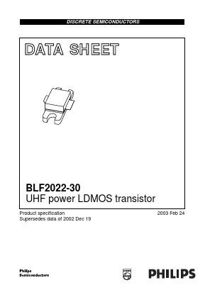 BLF2022-30 Datasheet PDF Philips Electronics
