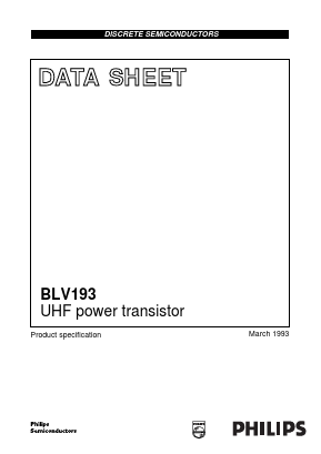 BLV193 Datasheet PDF Philips Electronics