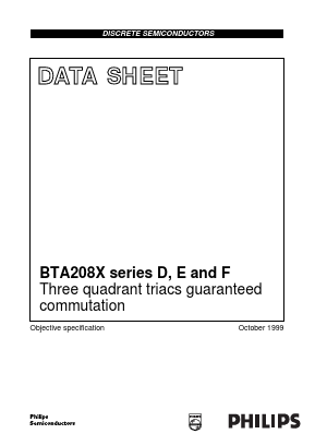 BTA208X-600F Datasheet PDF Philips Electronics