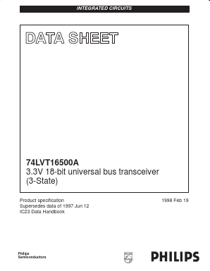 74LVT16500A Datasheet PDF Philips Electronics