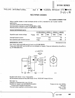 BYX96 Datasheet PDF Philips Electronics
