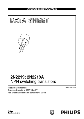 2N2219 Datasheet PDF Philips Electronics