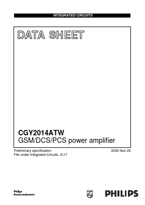 CGY2014 Datasheet PDF Philips Electronics