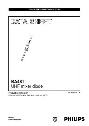BA481 Datasheet PDF Philips Electronics
