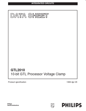 GTL2010PWDH Datasheet PDF Philips Electronics