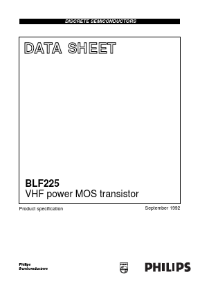 BLF225 Datasheet PDF Philips Electronics