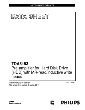 TDA5153BG Datasheet PDF Philips Electronics